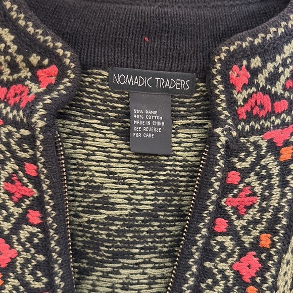 Vintage Nomadic Traders Zip Up Sweater Jacket - Picture 6 of 9